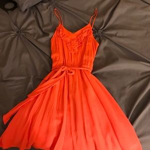 Orange summer dress