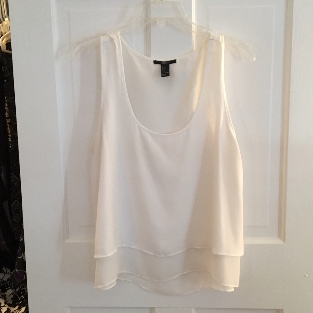 White Layered Tank