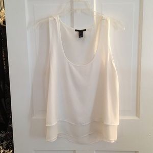 White Layered Tank