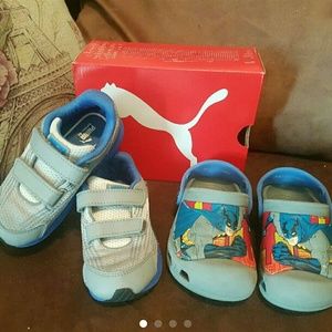 Puma Crocs toddler boys shoes