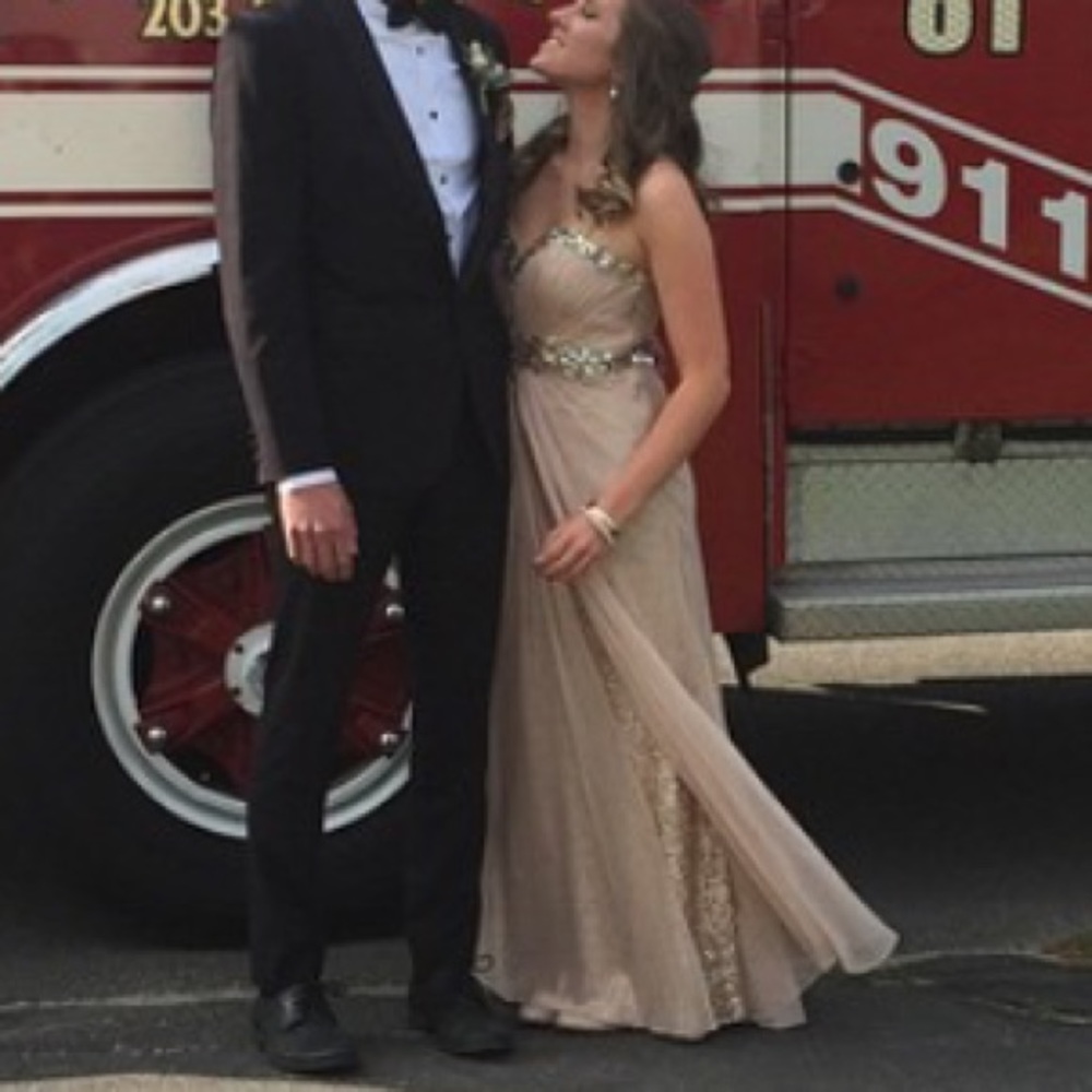 Gold Prom Dress - Picture 3 of 4