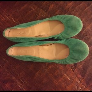 J. Crew Italian-Made Suede Ballet Flats