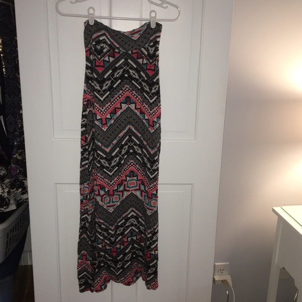 Multicolor Maxi Tribal Skirt Charlotte Russe
