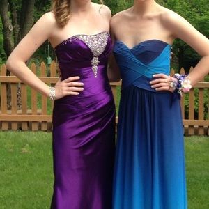Beautiful purple prom dress