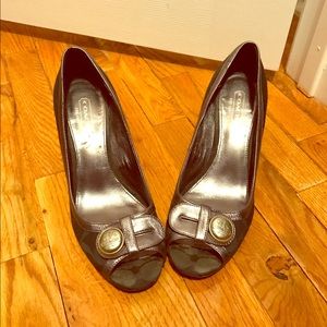 Peep toe Coach shoes
