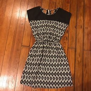 Black and White Printed Dress