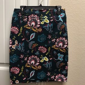 Loft floral skirt
