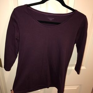 Purple basic top