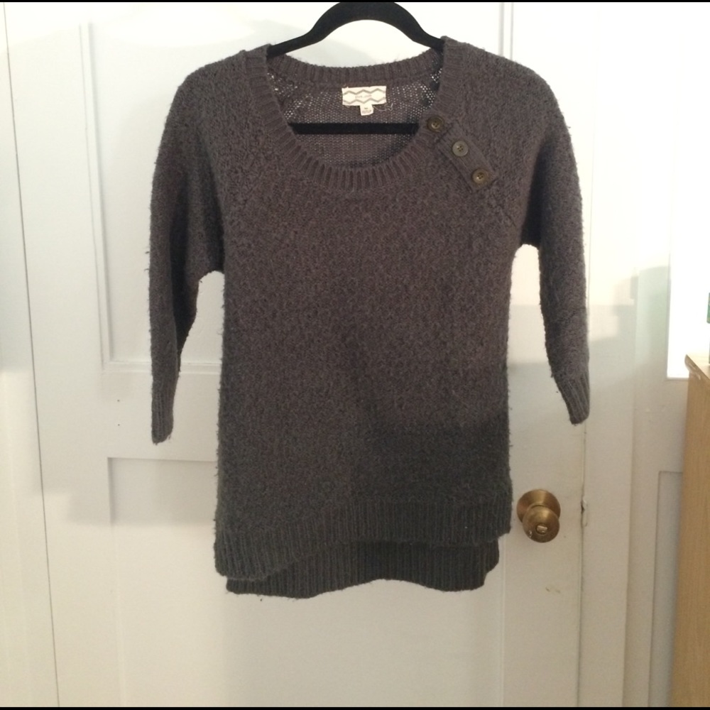 Quarter Length Grey Sweater