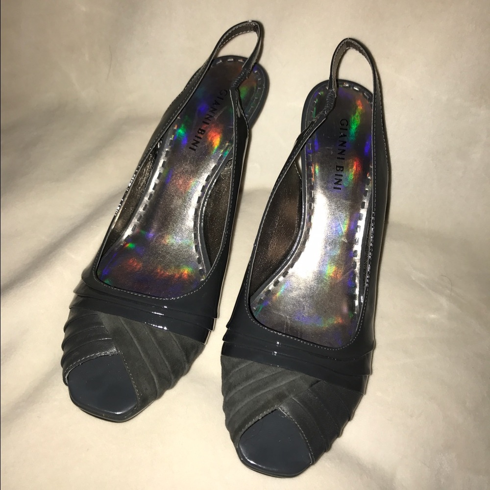 Charcoal grey heels / GIANNAI BINI