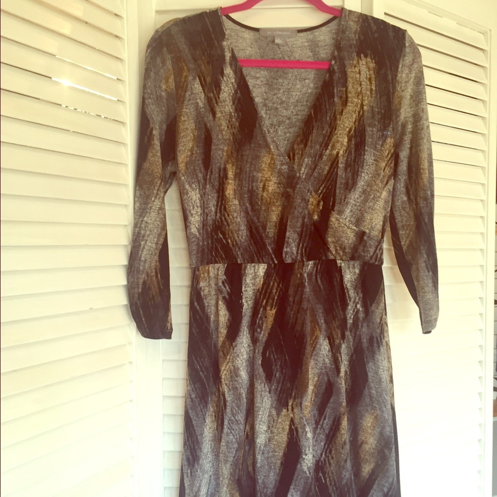 Faux Wrap Dress