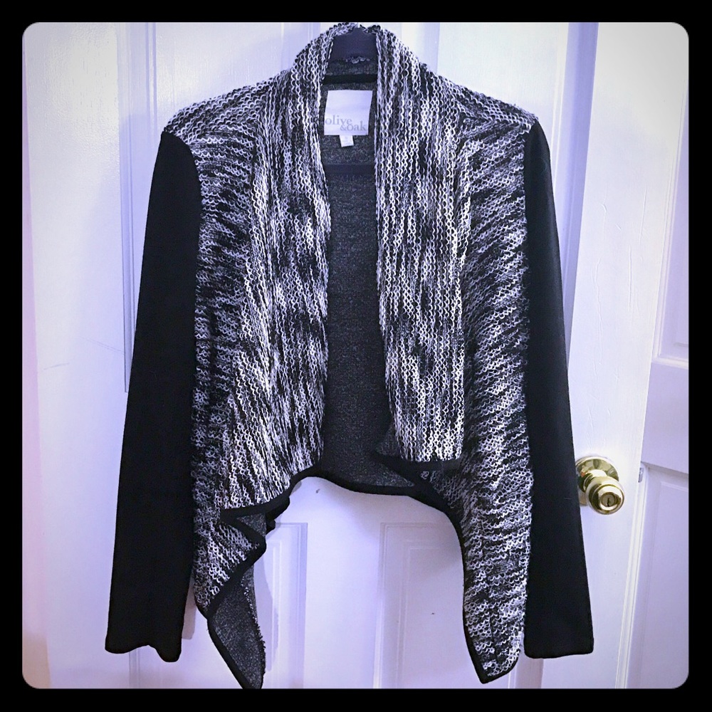 Black and White Olive & Oak Cardigan