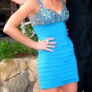 Sherri Hill Studded Dress