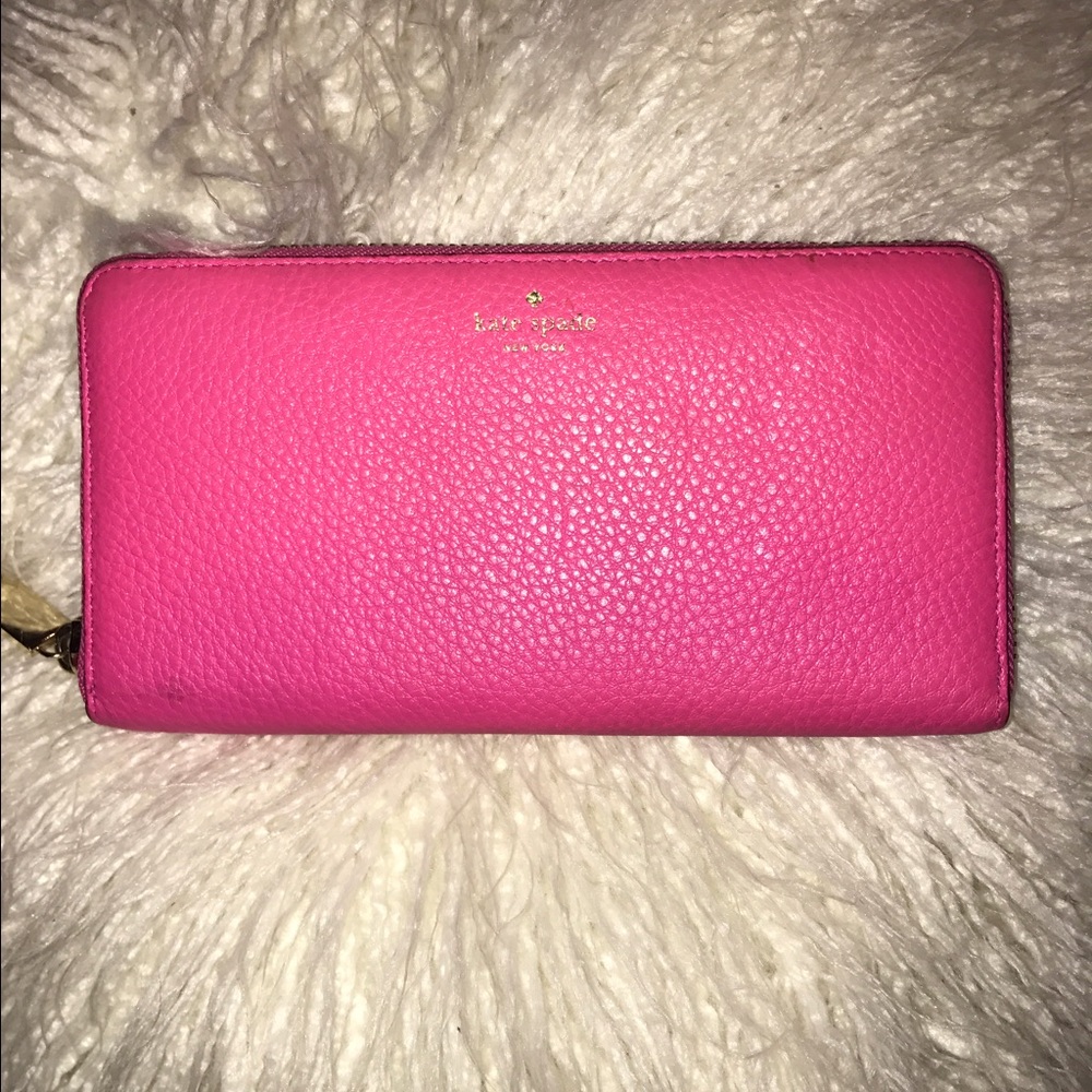 ♠️ Gently Used Bright Pink Lacey Kate Spade Wallet