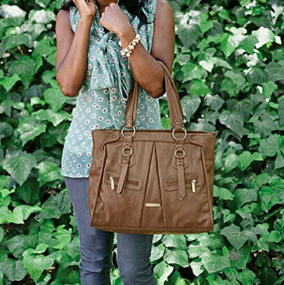Timi & Leslie Dawn diaper bag, carmel