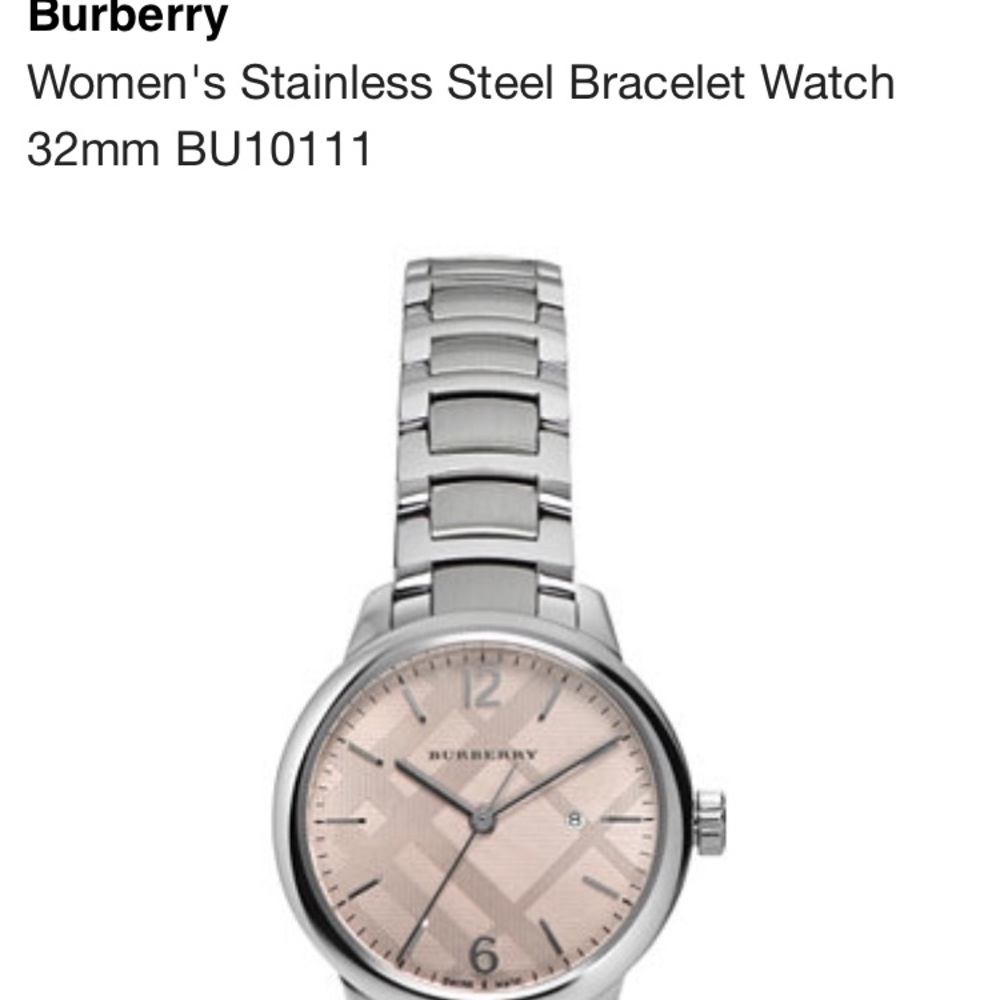 Burberry Stainless Steel Bracelet Watch