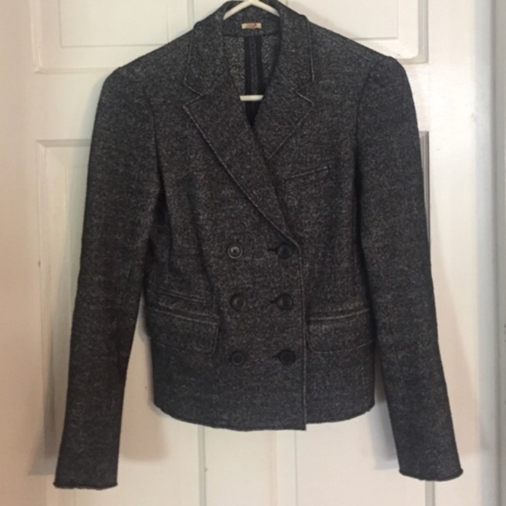 J.Crew double breasted jacket size 0 perfect cond.