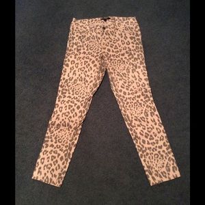 Pink with black spots jeans