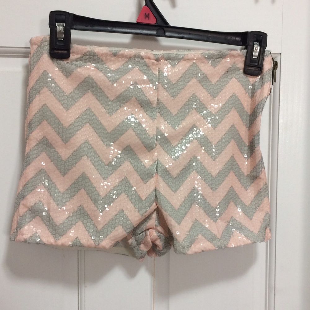 Pink & gray shorts
