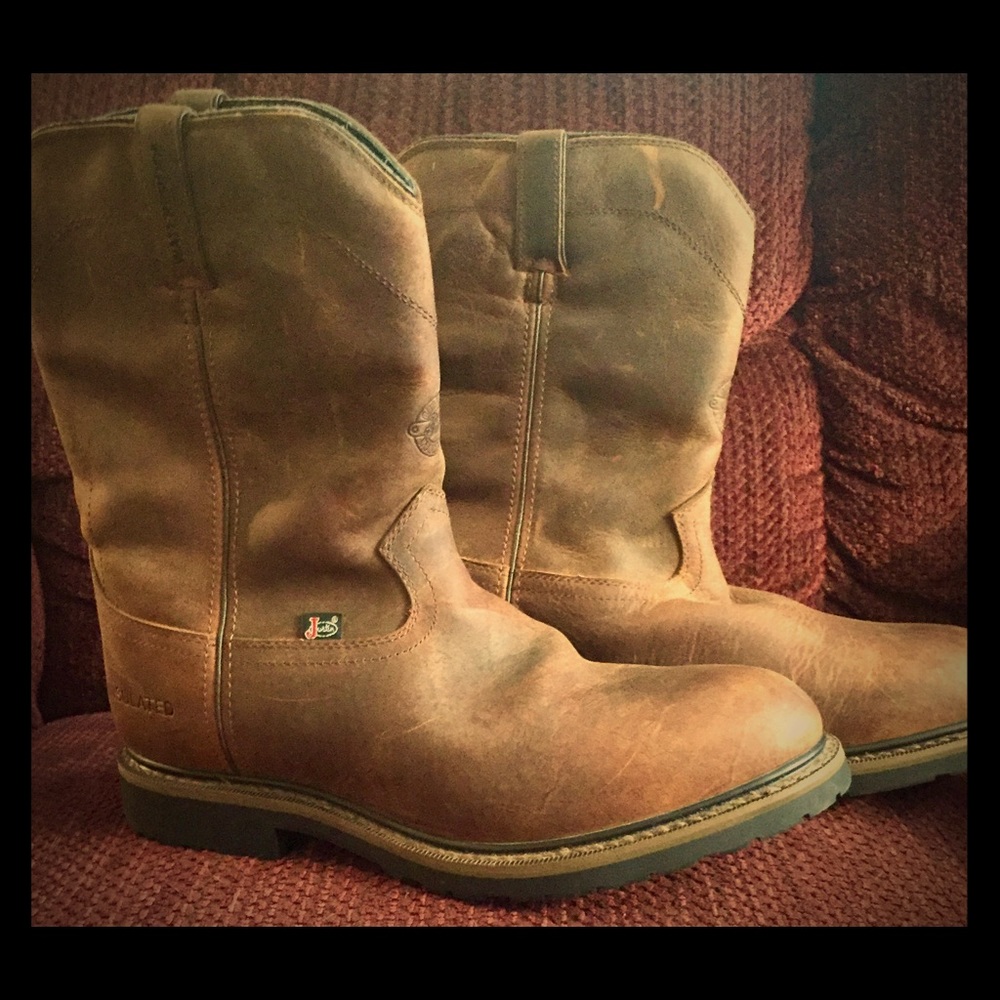 💥Nice💥Justin Men's WyomingWaterproof Insul Boots