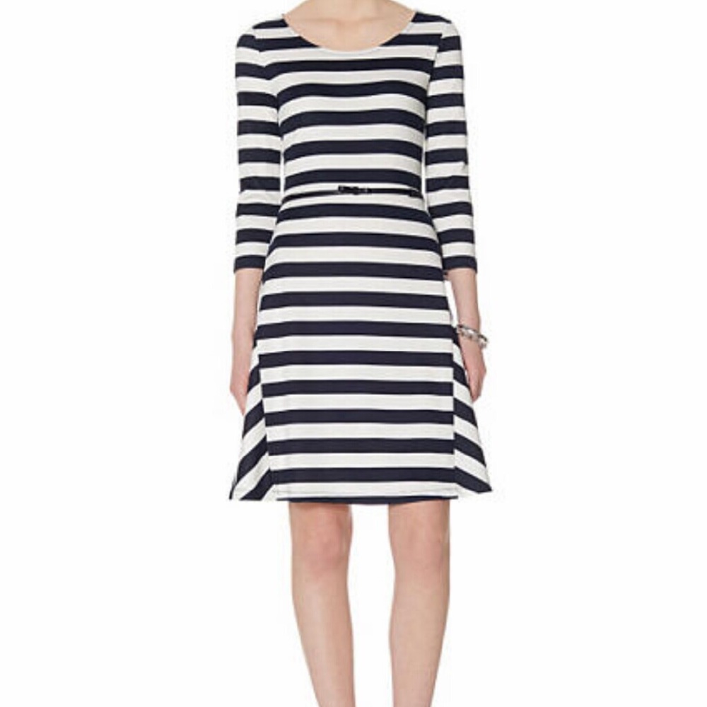 Striped skater dress