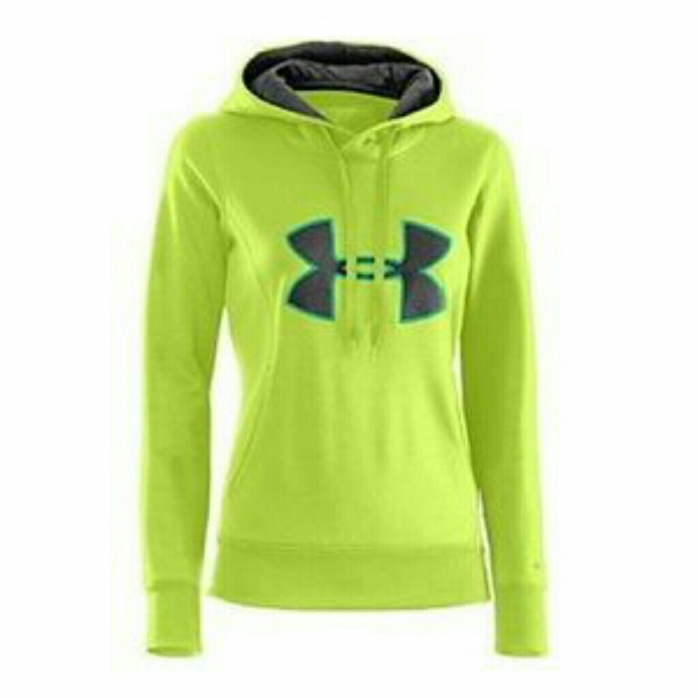 Neon yellow under armour hoodie