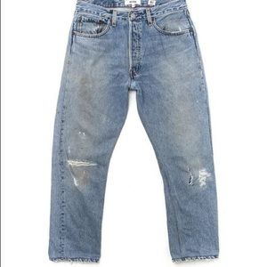 Re/done high waist cropped jeans