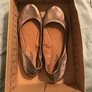 Lucky Brand bronze metallic ballet flats