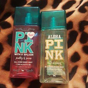 pink body mist
