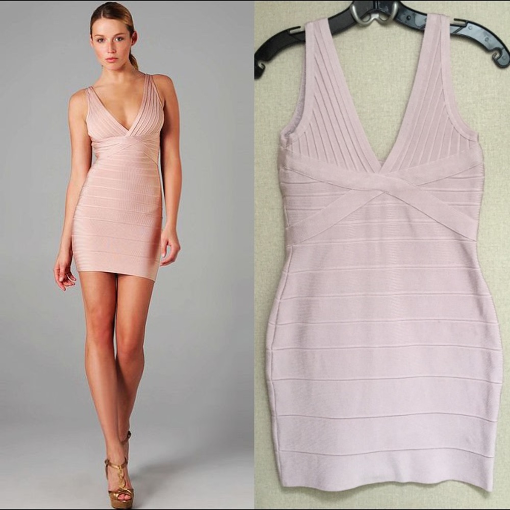SOLD Pink Bandage Dress Stretch XS to M
