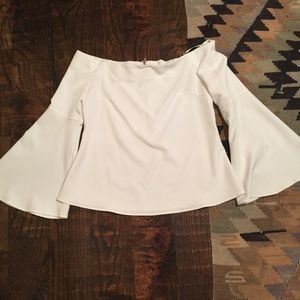 White Off the Shoulder Top