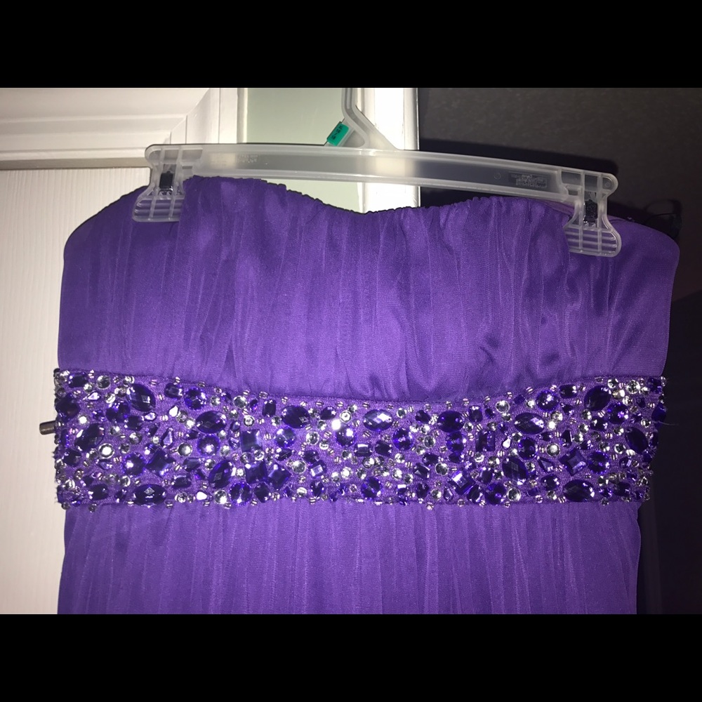 purple prom dress
