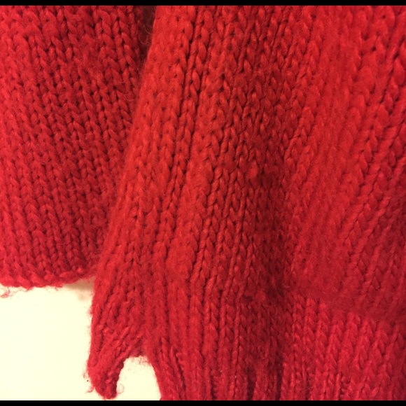 [SOLD]Maje Beautiful Red Sweater Cardigan - Picture 7 of 8