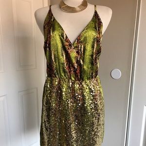 Chloe Oliver Sequin Cocktail Dress M