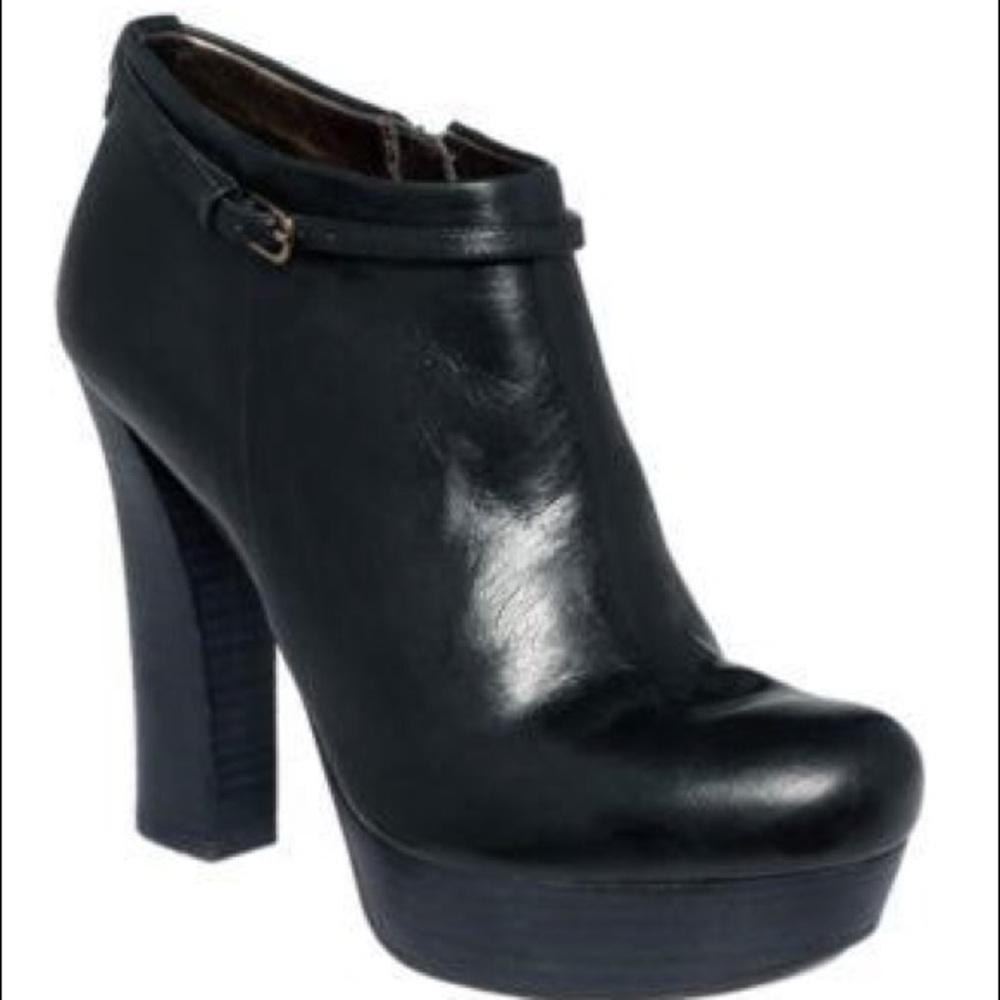 Chunky Heel Platform Booties