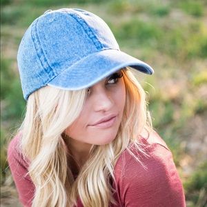 *ONE LEFT!!!* NWT Denim Baseball Cap