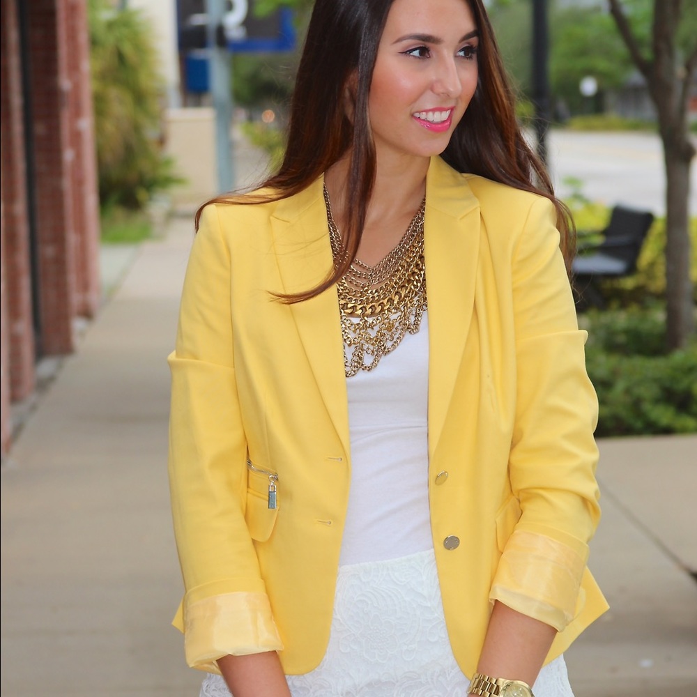 Vince Camuto Yellow Blazer NWT