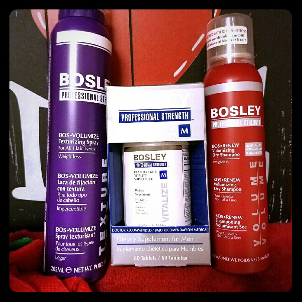 Bosley professional Hair care bundle for men