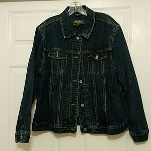 Eddie Bauer dark denim jacket