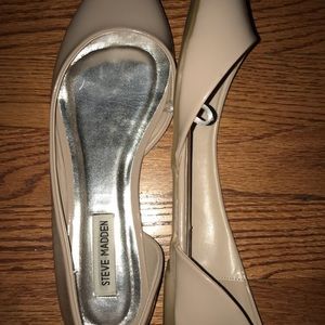 STEVE MADEN SIZE 10 NUDE FLATS