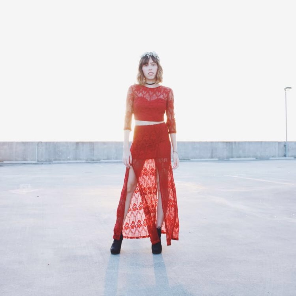 Forever 21 Lace 2-Piece Dress M Slit Size S