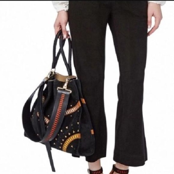 New Tamara Mellon Kiss Perforated Suede Hobo - Picture 3 of 6