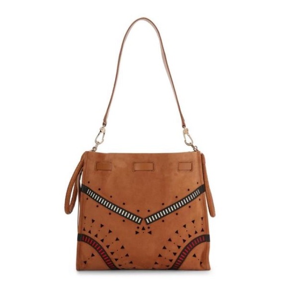 New Tamara Mellon Kiss Perforated Suede Hobo - Picture 4 of 6