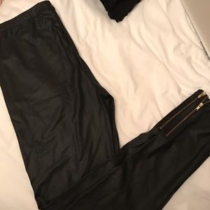 Forever 21 leather leggings