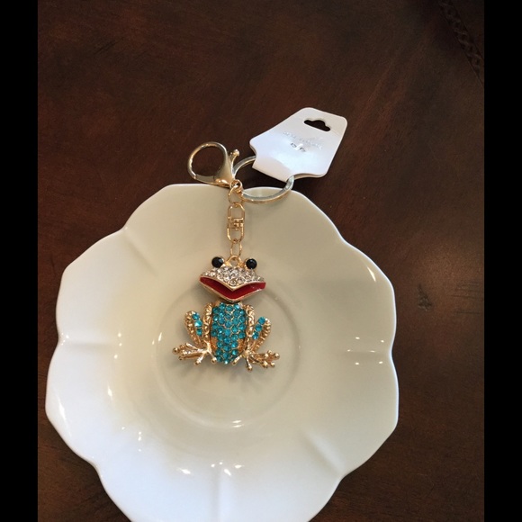 Boutique Accessories - Blue Jeweled Frog Boutique Accessories - Blue Jeweled Frog