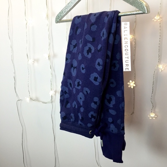 Zoe Karssen Leopard Print Sweat Pants $180 Retail! - Picture 6 of 8