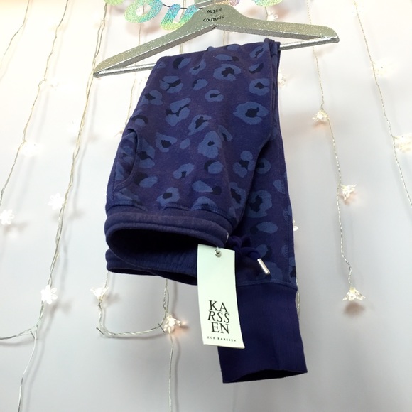 Zoe Karssen Leopard Print Sweat Pants $180 Retail! - Picture 8 of 8