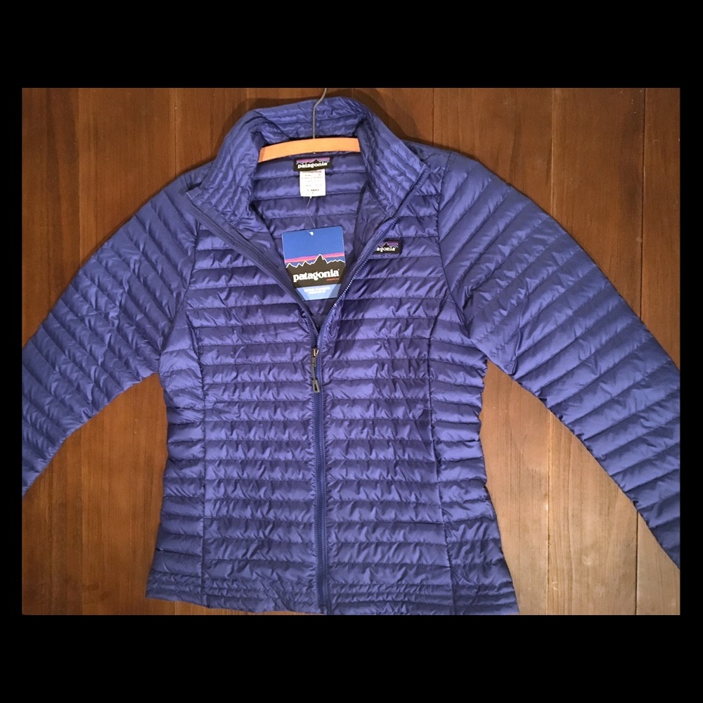 Patagonia women's Down Shirt- Cobalt - Zip-up