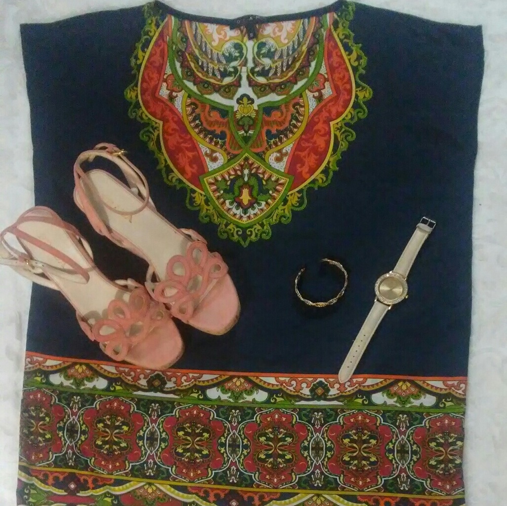 Boho sleeve less shirt