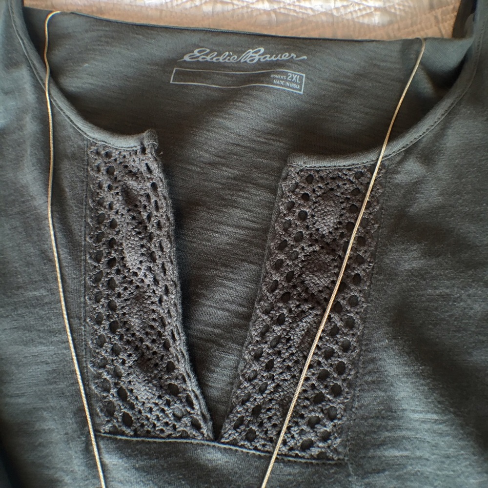 XXL Dusty Green v-neck tunic